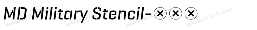 MD Military Stencil字体转换 MD Military Stencil字体转换